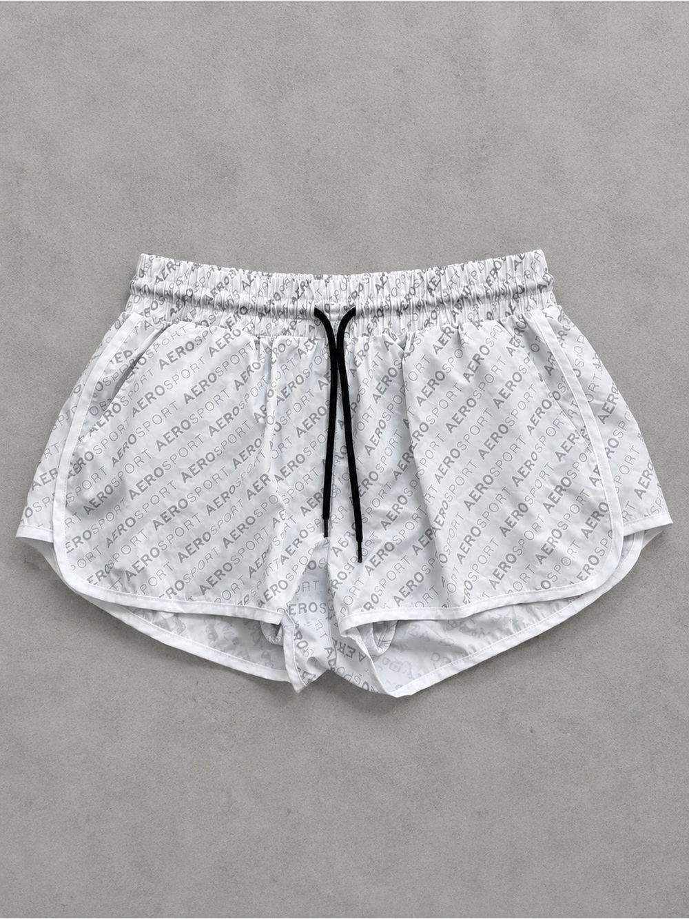 Aéropostale Sport Women’s Large Logo Running Shorts Lined Athletic Y2K